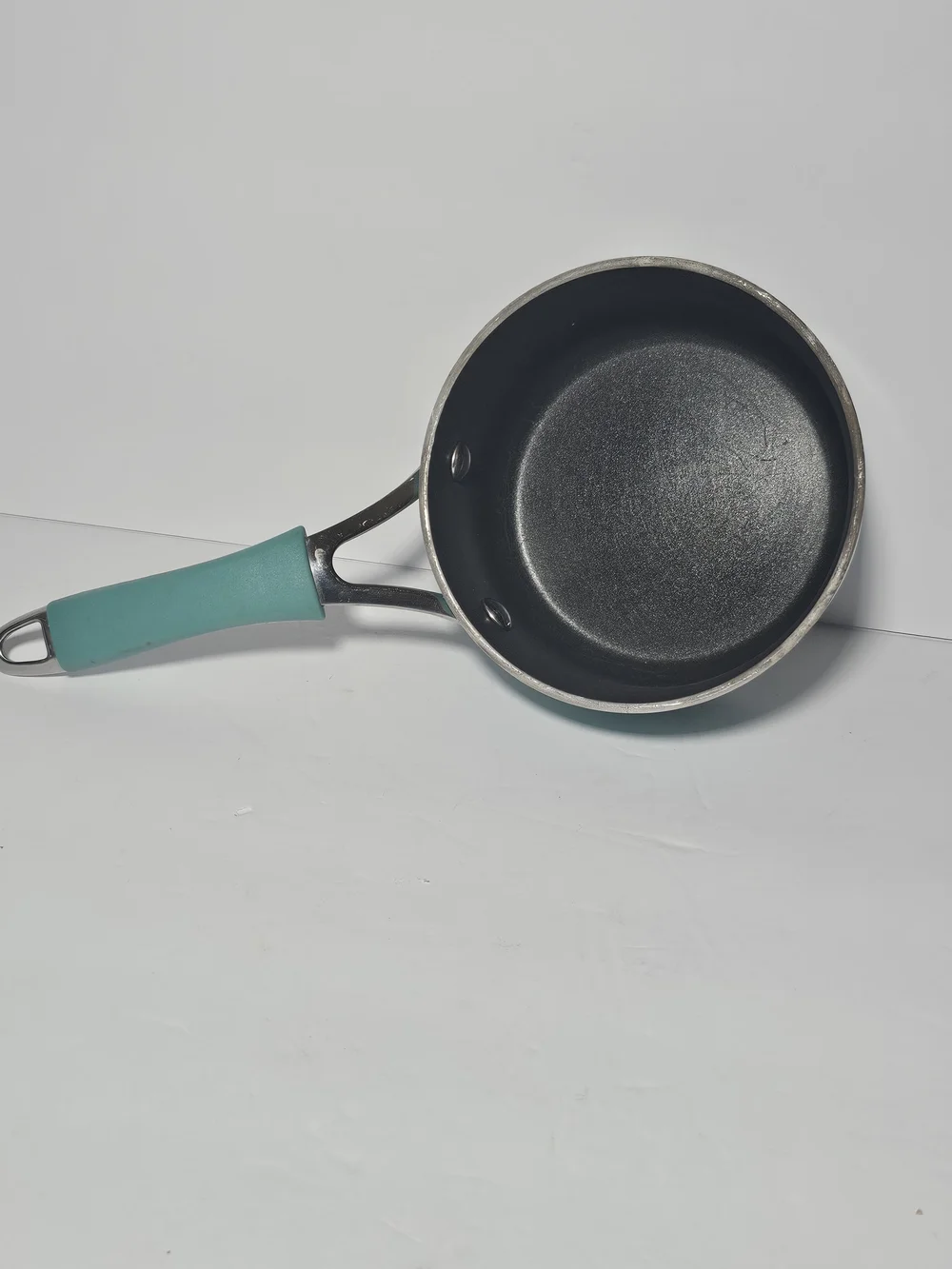 The Pioneer Woman Teal Saucepan Speckled Enamel Aluminum Non Stick No Lid